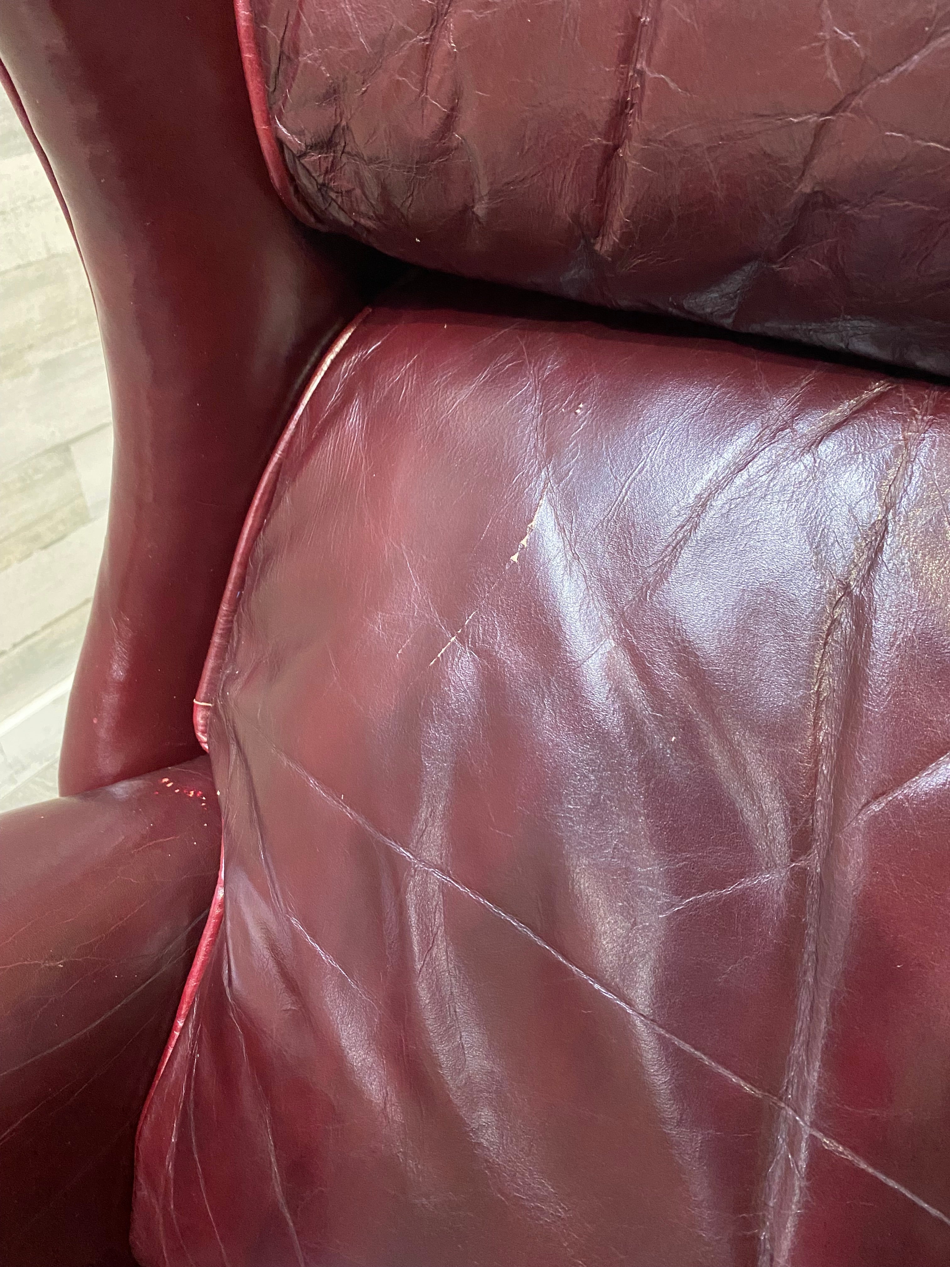 Maroon Leather Flexsteel Recliner