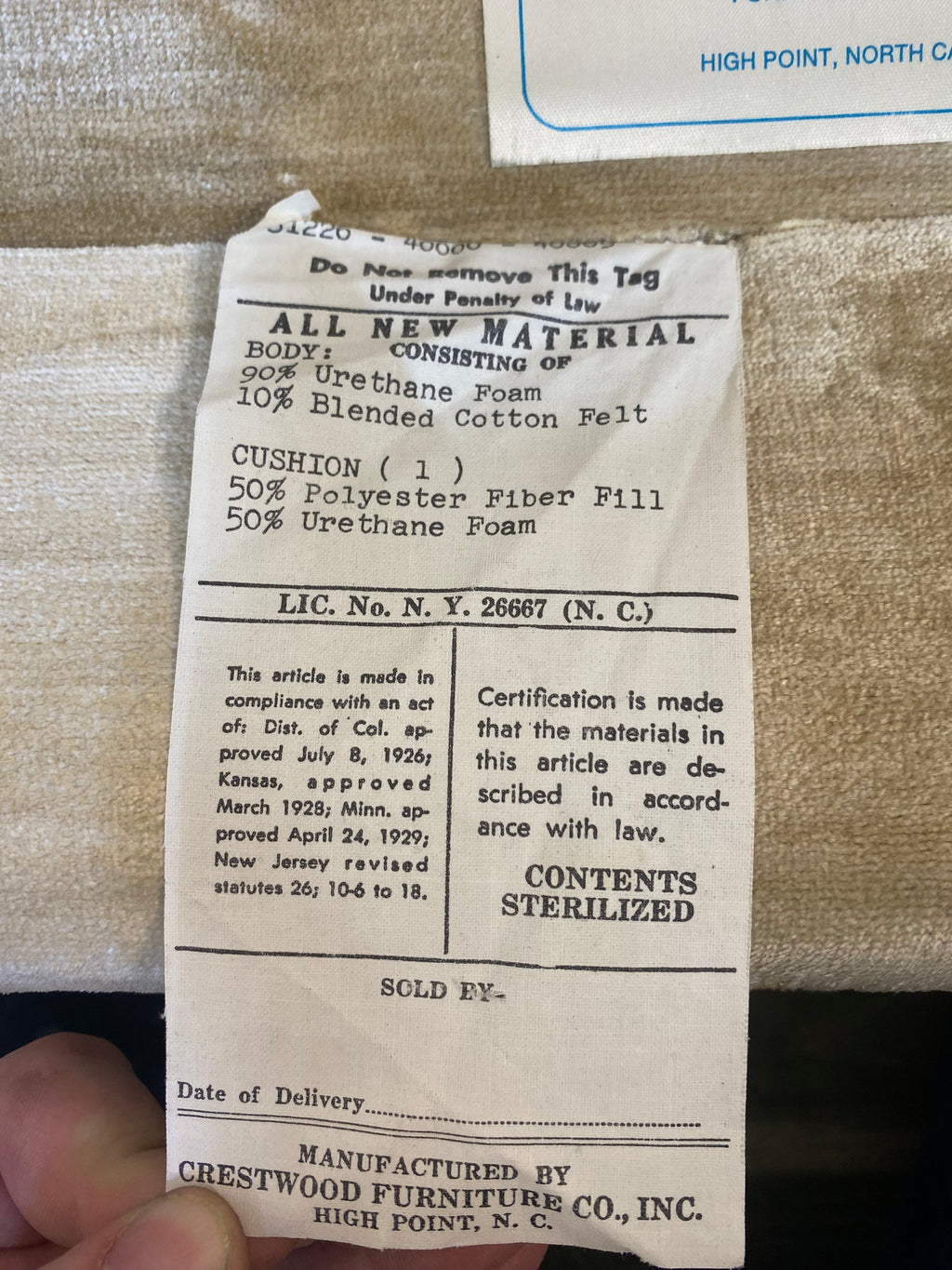 Vintage Crestwood Hollywood Regency Chair