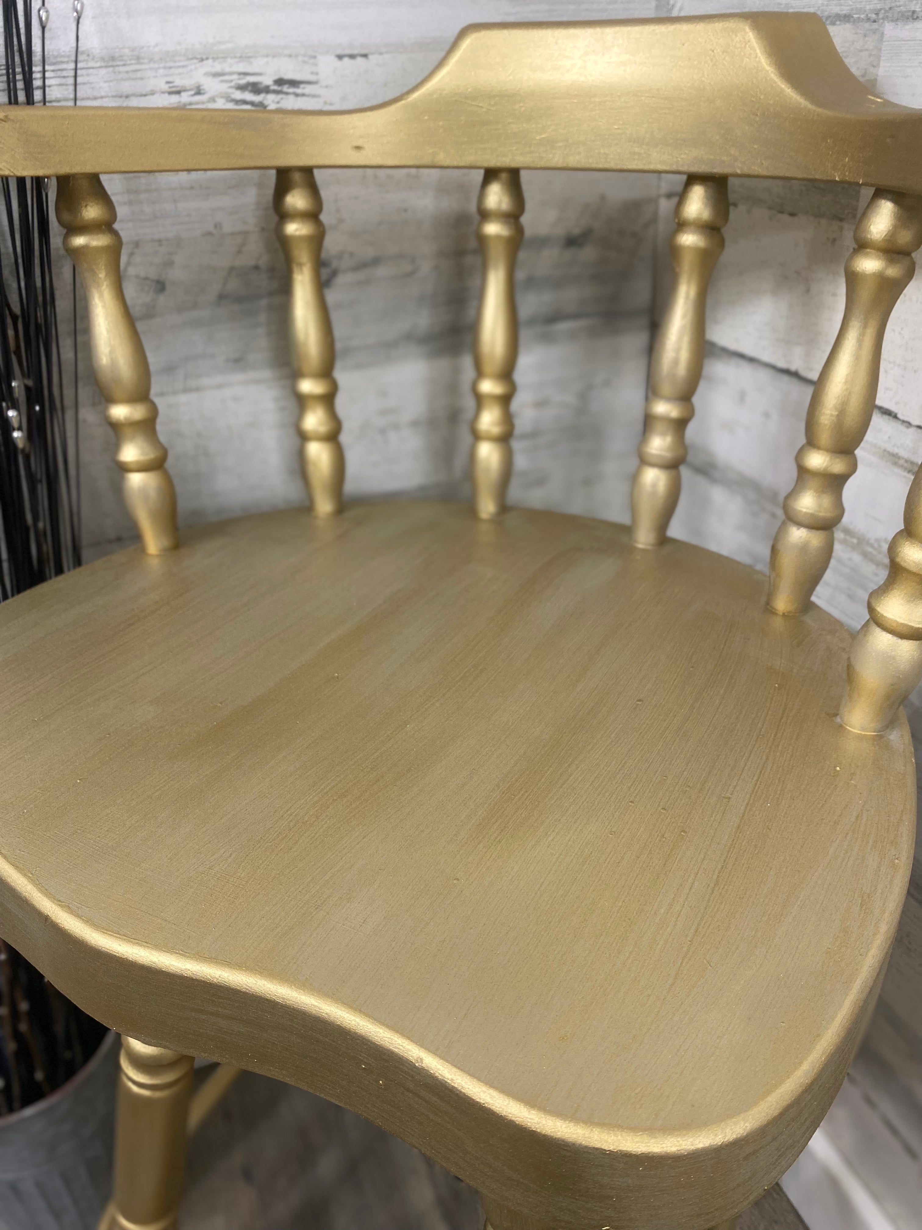 Gold Swivel Bar Stool